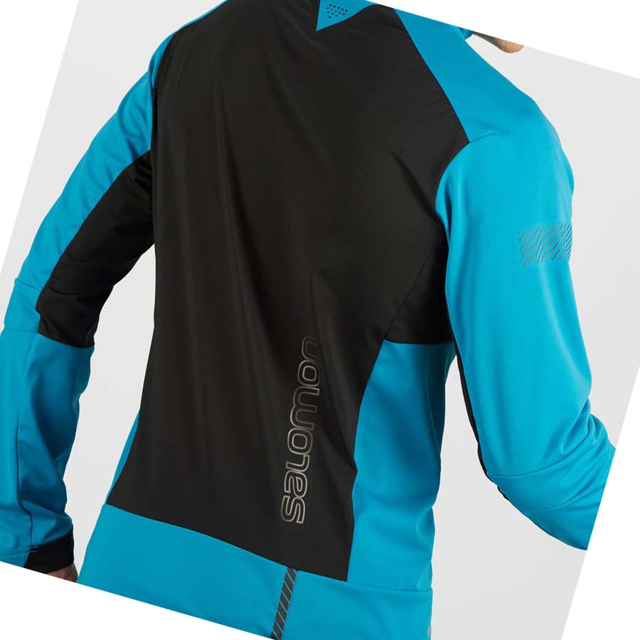 Salomon GORE-TEX INFINIUM™ WINDSTOPPER® PRO Erkek Ceket Siyah | TR 3260HAP